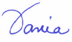 Vania signature firstname